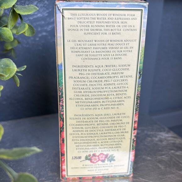 Woods of Windsor Vintage Wild Rose Moisturising Bath Shower Cream 250 ml 8.5 oz - Picture 4 of 4